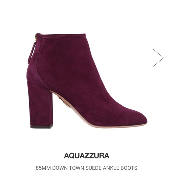 NWOB Aquazzura Firenze Purple Bootie (36) - Picture 2 of 7